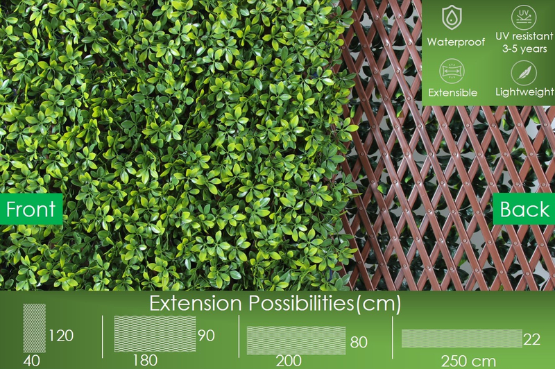 Celosía extensible plantas artificiales UV - Árvores e Arbustos UV