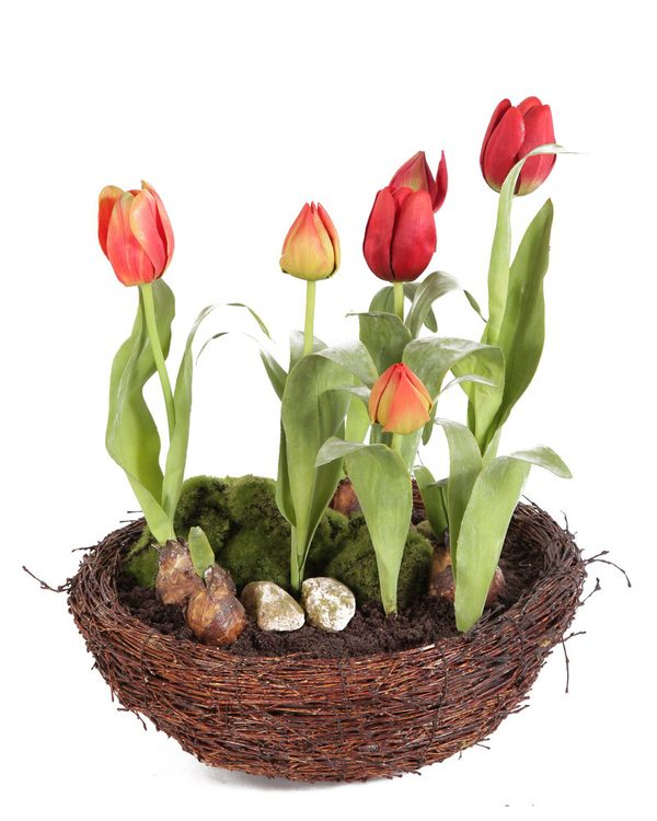 Cesta com Flores Mista